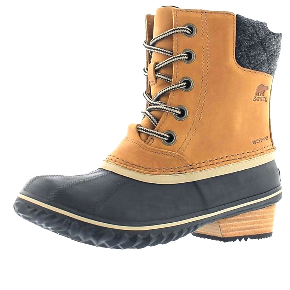 Sorel Slimpack II Mid Lace Up Waterproof Boots Tan‎ Leather Womens 7 UK 5 EU 38